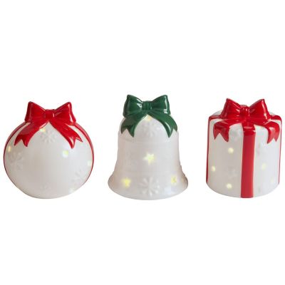 Lakeland LED Ceramic Christmas Decorations – Set of 3 image(3)