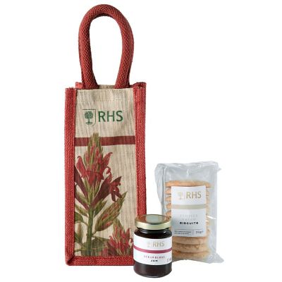 RHS Clotted Cream Biscuits and Strawberry Jam Gift Bag