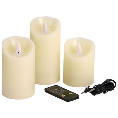 3 Lakeland Rechargeable LED Candles