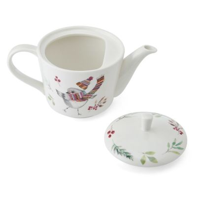 Tipperley Hill Fine China Winter Robin Teapot   image(3)