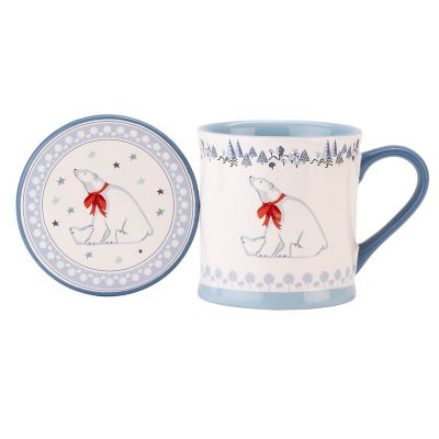 Cath Kidston Polar Bear Mug and Coaster Set  image(1)