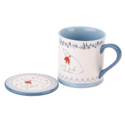 Cath Kidston Polar Bear Mug and Coaster Set  image(2)