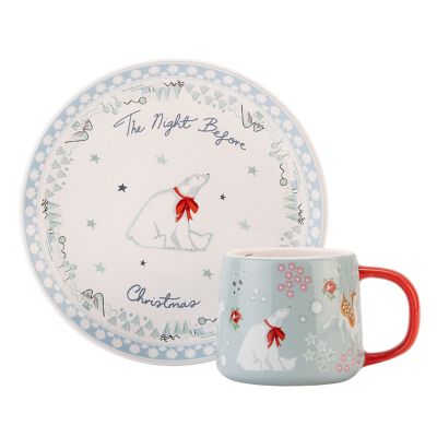 Cath Kidston Christmas Eve Plate and Mini Billie Mug Set image(1)