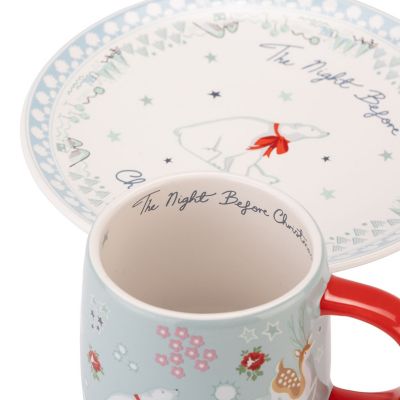 Cath Kidston Christmas Eve Plate and Mini Billie Mug Set image(2)