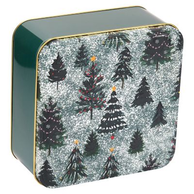 Lakeland Winter Forest Square Biscuit Tin  image(5)