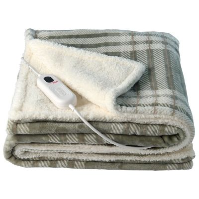 StaySnug Tartan Sherpa Heated Throw  image(7)