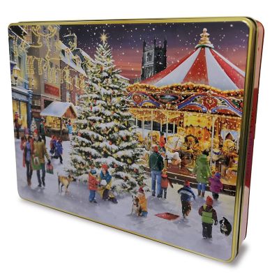 Grandma Wild’s Christmas Market Large Biscuit Tin 600g image(4)