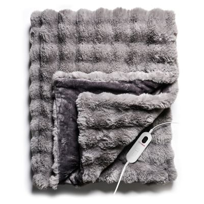 StaySnug Bubble Faux Fur Heated Throw image(4)