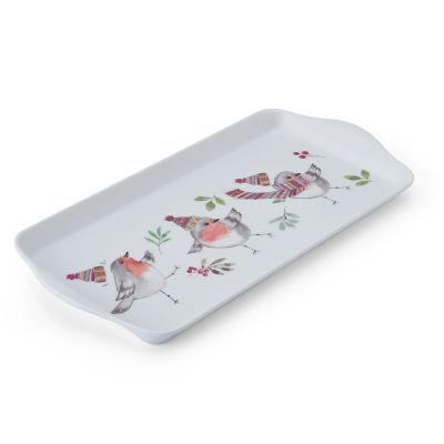 Tipperley Hill Melamine Winter Robin Tea Tray  image(3)