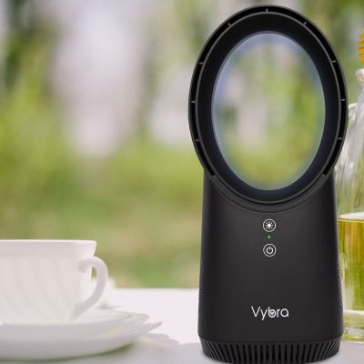 Vybra Solo Rechargeable Desktop Fan – Black image(5)