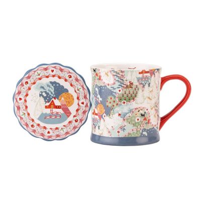 Cath Kidston Christmas Animal Mug and Coaster Set image(1)