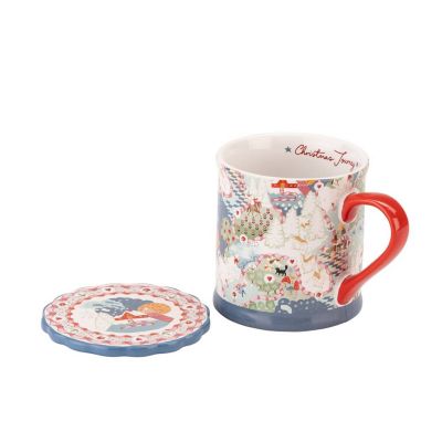 Cath Kidston Christmas Animal Mug and Coaster Set image(4)