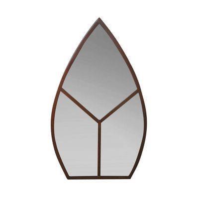 Ivyline Leaf Arch Outdoor Mirror – Natural Rust 90cm