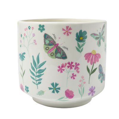 Lakeland Butterfly Garden Large Ceramic Planter