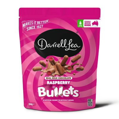 Darrell Lea Milk Chocolate Raspberry Bullets
