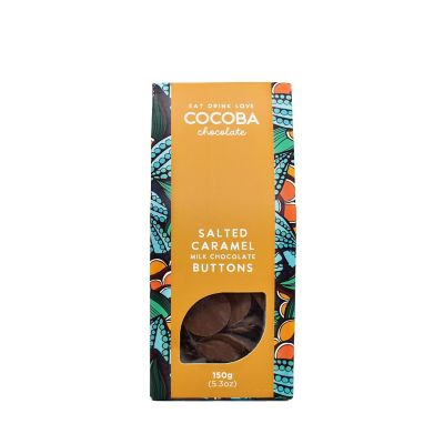 Cocoba Salted Caramel Milk Chocolate Buttons 175g