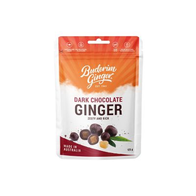 Buderim Dark Chocolate Ginger - 125g