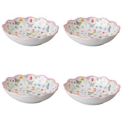 Butterfly Garden Melamine Bowls - Set of 4