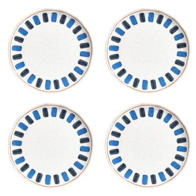 Blue Azure Melamine Dinner Plates - Set of 4