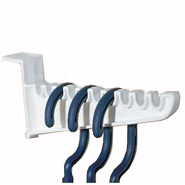 2 Over Door Plastic Ironing Hooks - Holds 10 Hangers image(1)