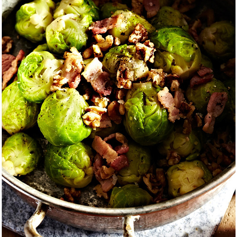 Buttered Sprouts with Bacon & Walnuts | Lakeland