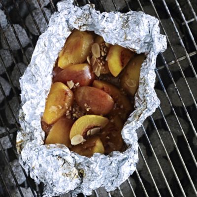 Peaches & Nectarines with Brown Sugar & Almonds Recipe